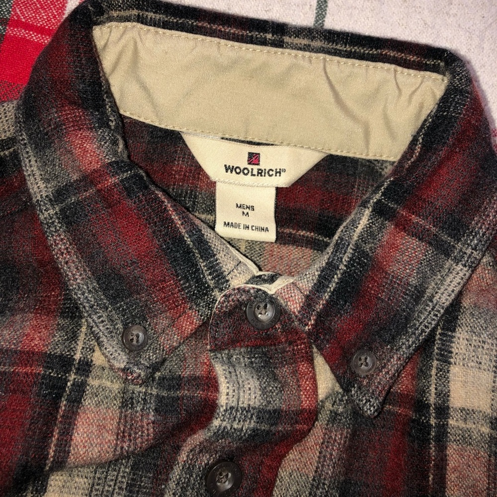 Woolrich Men’s Multi Color Button Up Plaid Flanne… - image 3